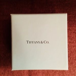 Classic aqua Tiffany box w/ suede jewelry pouch